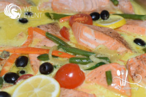 łosoś na lunch